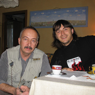 мастер седьмого разряда Сергей Александрович Денисов и Сергей Притула